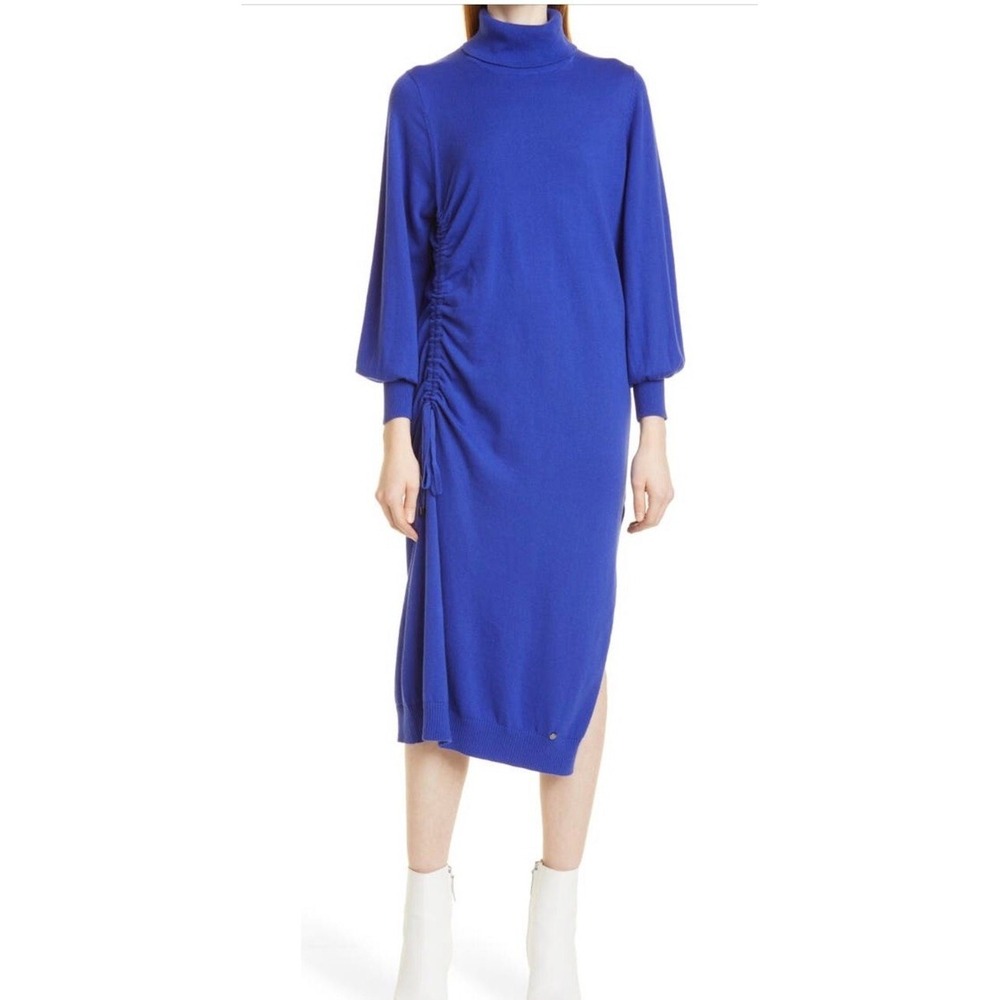 Ted Baker London Aavvaa Long Sleeve Cotton & Wool Blend Sweater Dress 1 A006819